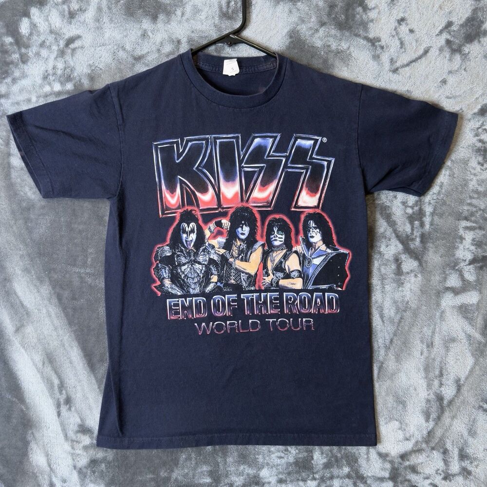 Kiss End Of The Road World Tour Band T-Shirt Size Small Punk Band Memorabilia